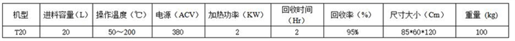 T20防爆溶剂回收机参数